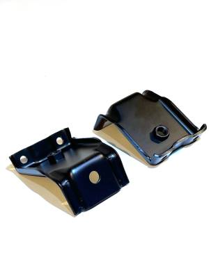 Rear Bench Seat Leg Brackets w/Seatbelt Weld Nuts (Pair), 69-72 Blazer