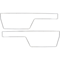 Door Panel Stainless Moldings (Pair), 72 Blazer - Image 3